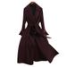 luxury doublefaced wool coat for women elegant long trench coat with belt, pure wool, slim fit, office & casual wear_ecoleips.com