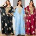 Women’s Clothing new Muslim robe hot stamping Arab women's loose two piece dress_ecoleips.com