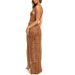 Women's Clothing New Summer Style Bikini Cover Up Hollow Lace Up Fringed Swimsuit Jacket Beach Long Skirt For Women_ecoleips.com