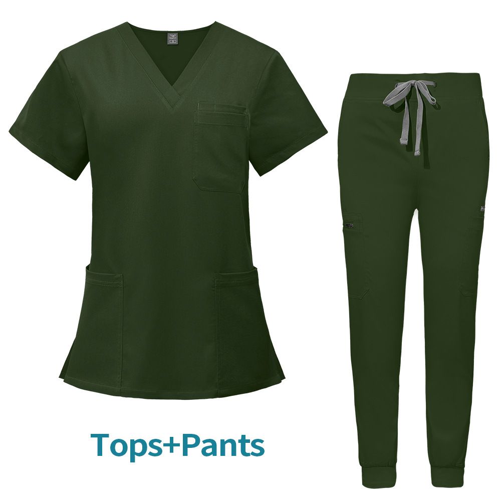 Women's Clothing Washing Clothes, Operating Room Isolation Clothes, Work Clothes, Short Sleeved Female Doctors, Long Sleeved Doctor Clothes_ecoleips.com