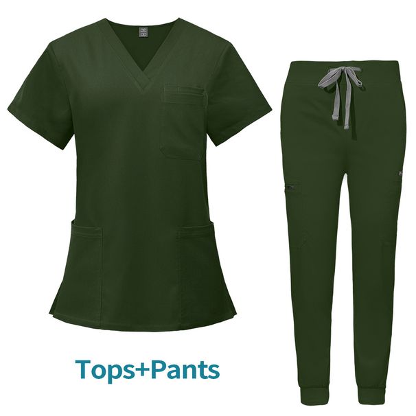 Women's Clothing Washing Clothes, Operating Room Isolation Clothes, Work Clothes, Short Sleeved Female Doctors, Long Sleeved Doctor Clothes_ecoleips.com