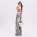 Early Autumn New Arrival: Gray Loose-fitting Versatile Trendy American-style Straight Wide-leg Denim Pants For Women_ecoleips.com