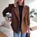 2025 Spring INS Women's Suit Collar Casual Top Woolen Coat Thick_ecoleips.com