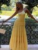 Hugcitar One Shoulder Slips Backless Sexy Ruffles Elegant Pleated Maxi Prom Dress Summer Women Clothes Birthday Party Festival_ecoleips.com