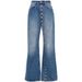 Cross-border European And American 2024 New Popular High-waisted Stretchy Floor-length Buttoned Straight-leg Jeans For_ecoleips.com
