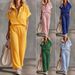 Women's Clothing Women's Fashion Casual Two Piece Set Short Sleeve Top And Pants Autumn/Summer For Formal & Casual_ecoleips.com