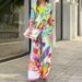 Women's Style Printed Loose Long Sleeve Wide Leg Pants Fashion Suit_ecoleips.com
