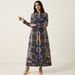 New Spring And Autumn Middle Eastern Indonesian Robe Dubai Arab Plus Size Dress Pleated Printed Women's Dresses_ecoleips.com