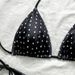 Women's Sexy Two-Piece Swimsuit Bikini Set Tie Waist Hot Spring Beachwear Regular Fit Polyester_ecoleips.com