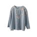 2026 Summer Cotton/Linen Embroidered Shawl With Long Sleeves A Stylish, Lightweight, And Comfortable Casual Top For Wo_ecoleips.com