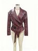 Women's Cool Motorcycle Leather Jacket Belted Outerwear For Autumn And Winter European American Style_ecoleips.com