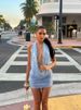 Sexy Halter Neck Low-Cut Backless Sequin Pocket Collar Top And Skirt Set 2025 Summer New Women's Fashion_ecoleips.com