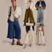 Women's Flared Cropped Lace Trim Denim Jeans - High Waisted Wide Leg Comfort Stretch Pants For Casual Streetwear_ecoleips.com