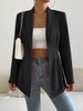 2024 New Foreign Trade Fashion For Women: Elegant And Stylish Solid Color Single-Breasted Long-Sleeve Blazer, Light_ecoleips.com