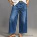 Retro Wide Leg Jeans for Women High Waist Distressed Loose Fit Slimming Large Pockets Casual Pants Straight Leg Cropped Versatile_ecoleips.com