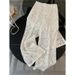 Women's Clothing Fashion Suit Summer High End Hepburn Style Lace Hollow Vest Wide Leg Pants Two Piece Suit_ecoleips.com
