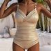 European American Style One Piece Swimsuit 2025 Push up Triangle Back Slimming Concealing Women's Sexy Hot Springs Suitable_ecoleips.com