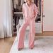 Autumn And Winter V-Neck Long Sleeve Loose Solid Color Women's Fashion Slacks Suit_ecoleips.com