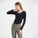Wrinkle Nude Yoga Top Women's Quick Drying Fitness Clothes High Elastic Tight Sports Long Sleeves_ecoleips.com