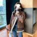 Men's Shearling Biker Jacket – Winter Suede Coat With Fleece Lining, Thickened Warm Outerwear In Coffee Brown_ecoleips.com