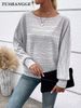 2026 European American Cross-border Women's Clothing, Independent Site Autumn And Winter New Ribbed Round-neck_ecoleips.com