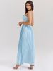 Mozision Off-shoulder Backless Pleated Maxi Dress For Women Fashion Strapless Sleeveless High Waist Bodycon Sexy Long Dress_ecoleips.com