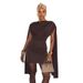 Women's Sexy Cowl Neck Paneled Sleeveless Bodycon Midi Dress – Slim Fit Club Party Gown 2026_ecoleips.com
