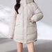 Women’s Puffer Jacket – Oversized Cropped Fit, Lightweight Warmth, Hooded Streetwear Essential (Black/Matcha/White/Coffee, M-XXL)_ecoleips.com
