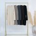 Elegant Knit Blouse For Women - Long Sleeve Office Wear With Princess Sleeves & Flowy Silhouette (Black/Mocha/Coffee/Charcoal/Beige)_ecoleips.com
