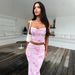 New Fashion Printed 2 Piece Set Sexy Spaghetti Strap Backless Bodycon Slim Dress For Women Summer Streetwear Outfits_ecoleips.com