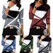 European And American Cross-border Women's Clothing Supports Various Platforms With New Color-blocking Printed_ecoleips.com