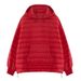 European Station Winter New Korean Style Down Sweatshirt For Women Loose Fit Petite Fashion Lightweight Hooded Cotton_ecoleips.com