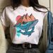 Women's Top, Base Shirt, Summer Geometric Pattern Short-sleeve T-shirt, Women's Clothing_ecoleips.com