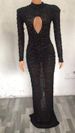 Women's Clothing Performance Costumes Long Sleeves Wrapped Tight Sexy Wrapped Catwalk Host Singer Fishtail Long Sleeves_ecoleips.com