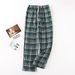 Fdfklak New Plaid Cotton Ladies Pajama Pants Pyjama Trousers Women Sleep Bottoms Lounge Wear Sleep Pants Spring Summer Q1311_ecoleips.com