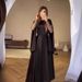 New Spring Solid Color Elegant And Slimming Mesh Dress With Large Swing Sleeves For Women_ecoleips.com