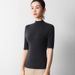 Aria Basics Aria Basics Winter German Yangzi Yarn Island Fine Seamless 100% Early Autumn Half Turtleneck Base Shirt High-end Feel Mid-sleeve_ecoleips.com