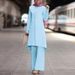 Cross-Border Hot Selling Middle Eastern Muslim Women's Set Spring And Autumn Lace Long Sleeve Top_ecoleips.com