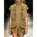 Women's Clothing Elegant Ruffle Hem Sleeveless Blouse Chic Peplum Top For Office Night Out_ecoleips.com