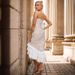 Women's bandage dress sexy lace ruffle slit hip-covering fishtail suspender skirt bandage dress_ecoleips.com