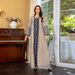 Women's Clothing Muslim Sequin Embroidery Fashion Mesh Embroidery Dress Jalabiya Robe Dubai Robe_ecoleips.com