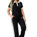 Women's Casual Short Sleeve T-Shirt And Shorts 2-Piece Set | Soft Cotton Blend Loungewear & Summer Outfit_ecoleips.com