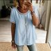 Spring/Summer Women's Solid Color Top With Lace Trim Hollow Out Fashion Short Sleeve New Arrival Wish_ecoleips.com