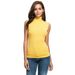 's New Round-neck Sleeveless Casual Slim-fit Women's Top T-shirt_ecoleips.com