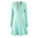 Spring Autumn Heavy Duty Full Skirt V Neck Long Sleeve Women's Formal Dress Elegant Flowing New Style_ecoleips.com