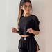 European And American Style Women's Fashion Set Short round Neck T-Shirt And Shorts Two-Piece Spring/Summer Clothing for Ladies_ecoleips.com