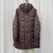 Women’s Knee-Length Down Jacket With Detachable Knit Hat – Winter Warmth & Style (Black/Grey/White/Brown, One Size)_ecoleips.com