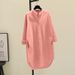 Women's Clothing Spring And Autumn New Version Loose Design Layered Medium And Long Shirt_ecoleips.com