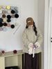 girl Girl Workwear Style Thickened Cotton Jacket 2025 Artistic Retro Simple Stand Collar Loose Casual Lamb Wool Inner Parka For_ecoleips.com