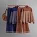 2025 Autumn Winter New Striped Slit Long Sleeve Knit Top Wide Leg Pants Two-Piece Set For Women_ecoleips.com